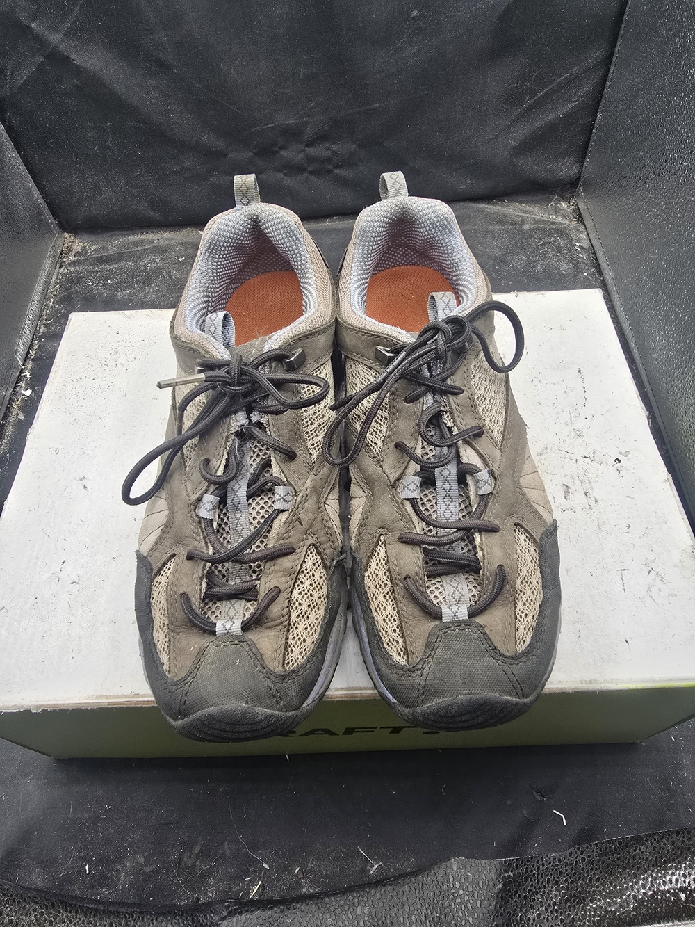 Merrell Men's Trail Sneakers in Beige and Gray